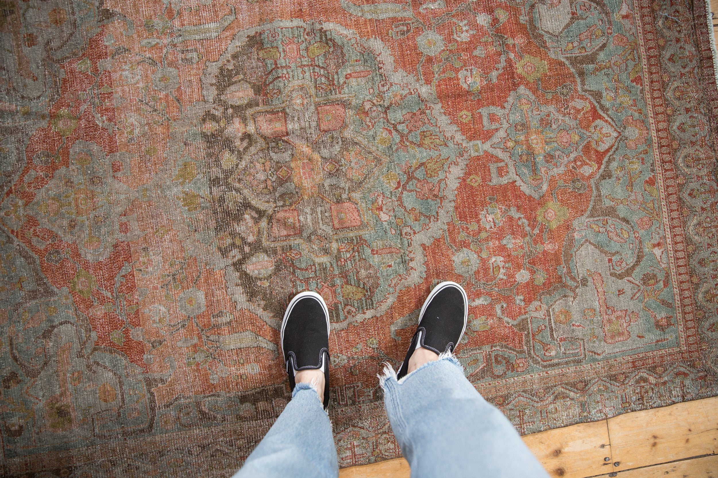 Antique Distressed Malayer Rug // ONH Item: ee004949, Image 1