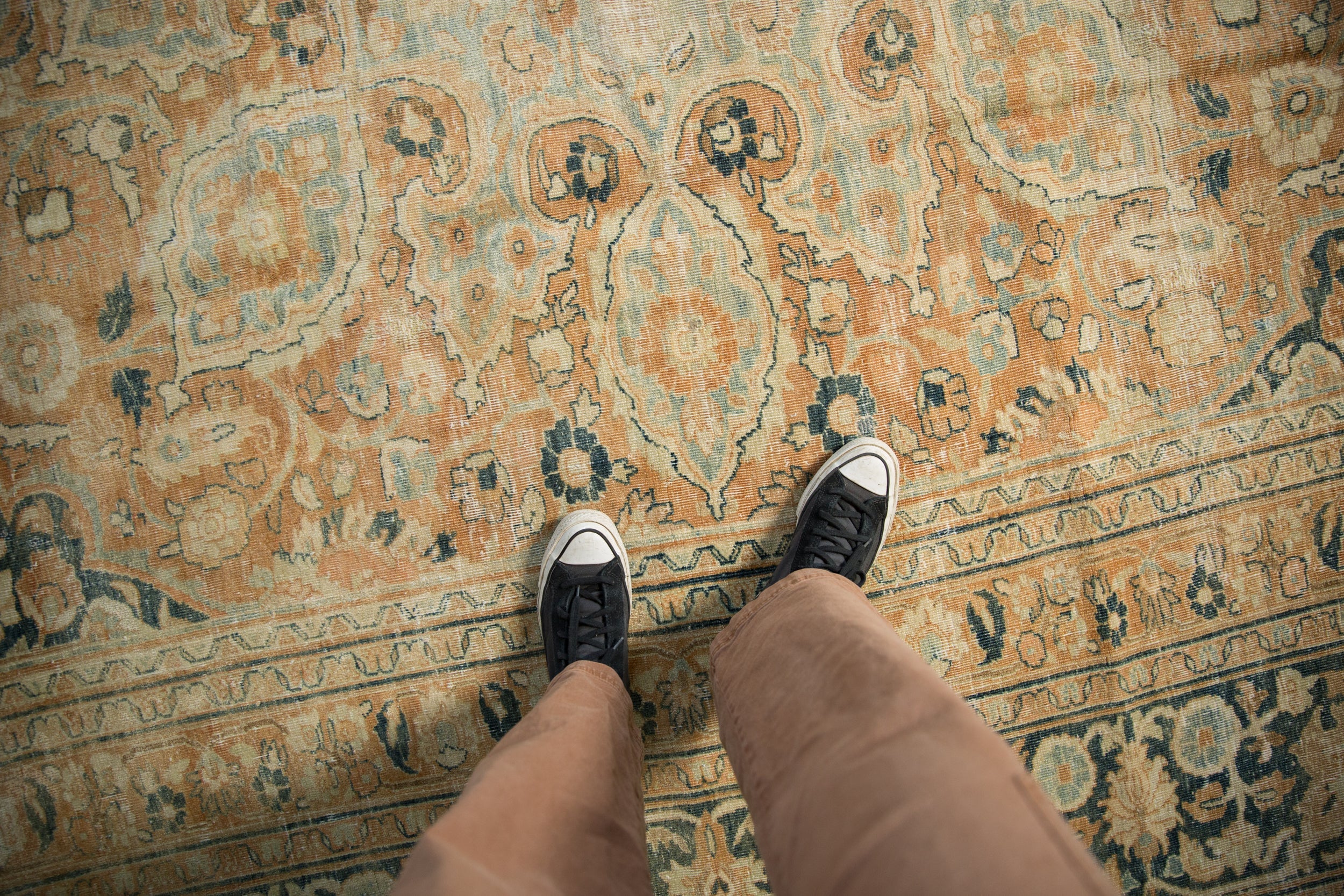 Vintage Distressed Khorassan Carpet // ONH Item: ee004954, Image 1