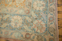 10.5x18.5 Vintage Distressed Tabriz Carpet