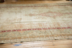 9.5x17 Vintage Distressed Kerman Carpet