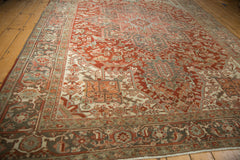 8.5x11.5 Vintage Distressed Heriz Carpet