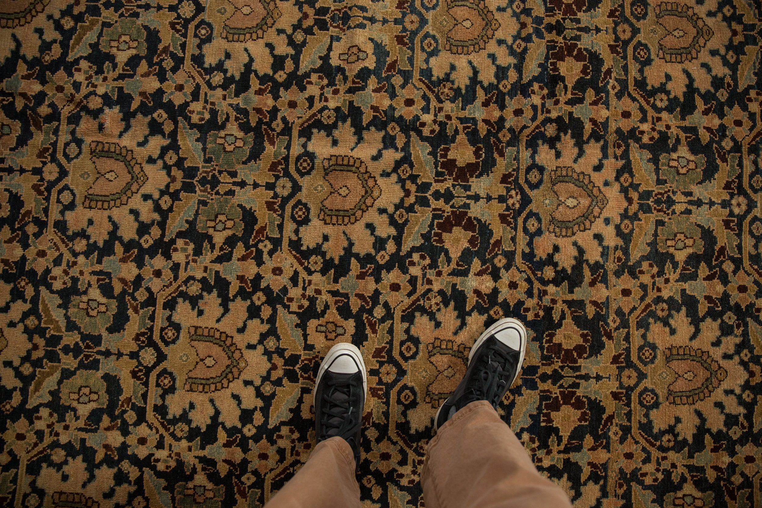 Antique Tea Washed Malayer Carpet // ONH Item: ee004964, Image 1