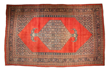 9x14.5 Antique Bijar Carpet