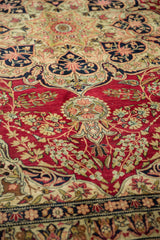 9x12 Antique Fine Tea Washed Kerman Carpet