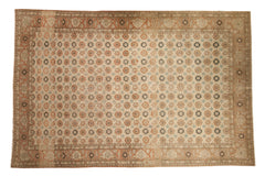 8.5x12.5 Vintage Distressed Qom Carpet