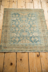 2x2.5 Vintage Distressed Hamadan Square Rug Mat