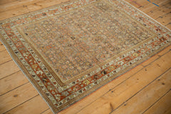 4x5 Vintage Distressed Bijar Square Rug