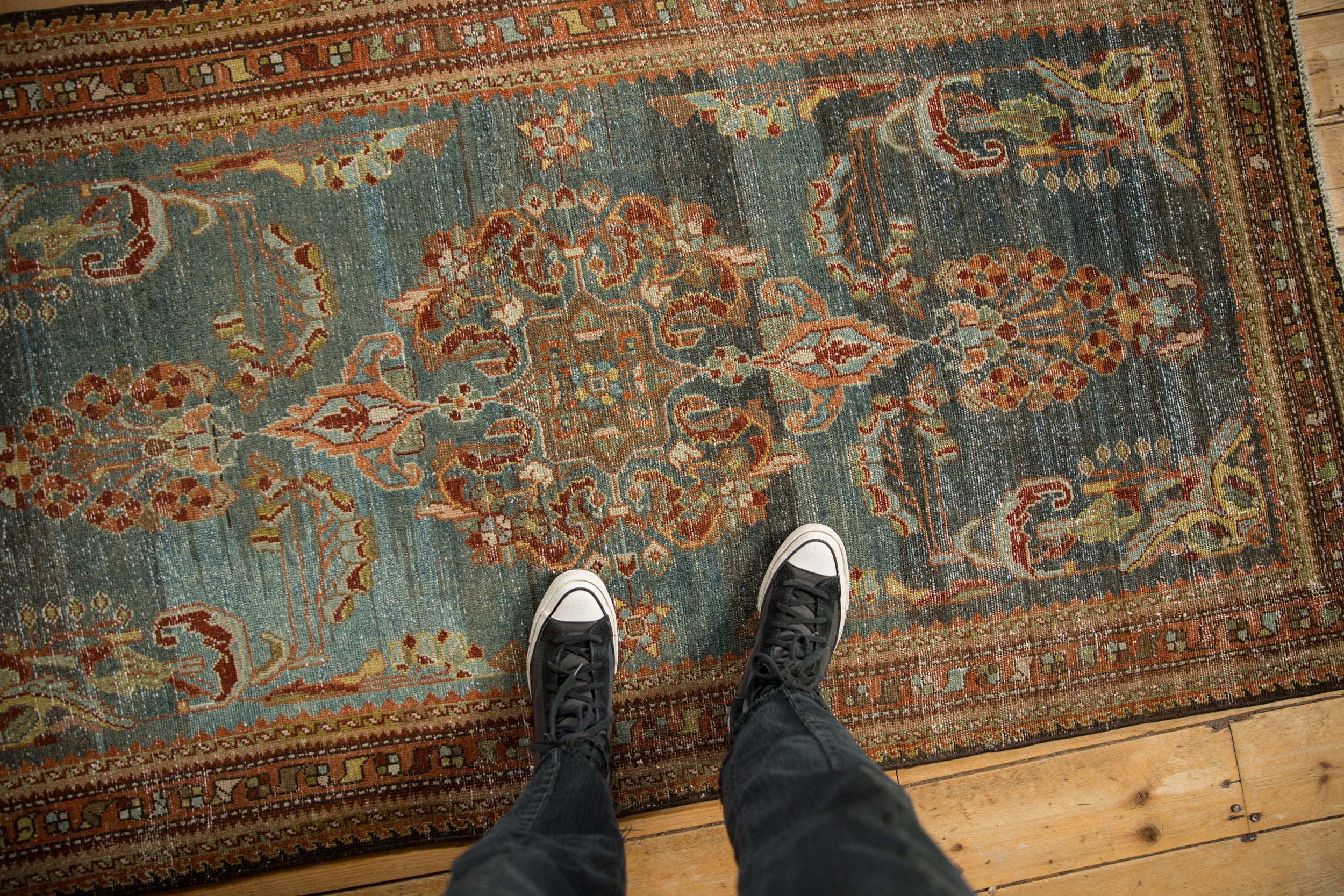 Vintage Distressed Kurdish Hamadan Rug // ONH Item: ee004986, Image 1