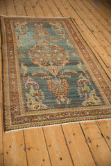 3.5x6.5 Vintage Distressed Kurdish Hamadan Rug