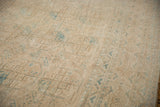 Distressed vintage Ersari carpet with geometric guls, showing even wear and faint foundation.