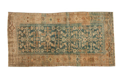 3.5x6.5 Vintage Distressed Kurdish Hamadan Rug