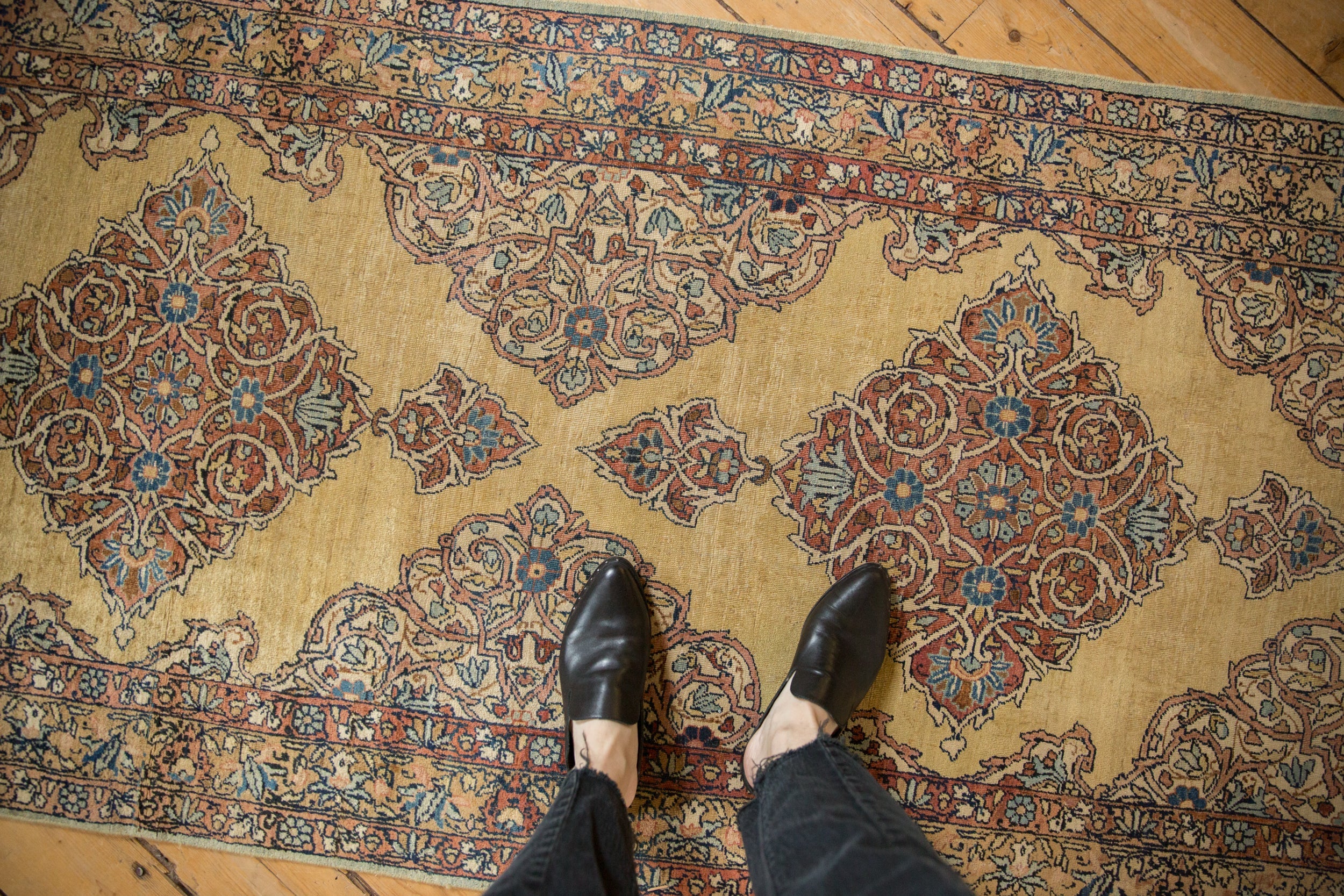 Vintage Tea Washed Kerman Rug Runner // ONH Item: ee004997, Image 1