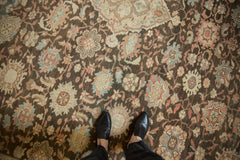 10.5x14 Vintage Distressed Mahal Carpet