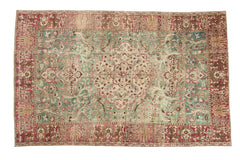 Vintage Distressed Tabriz Rug // ONH Item: ee005002