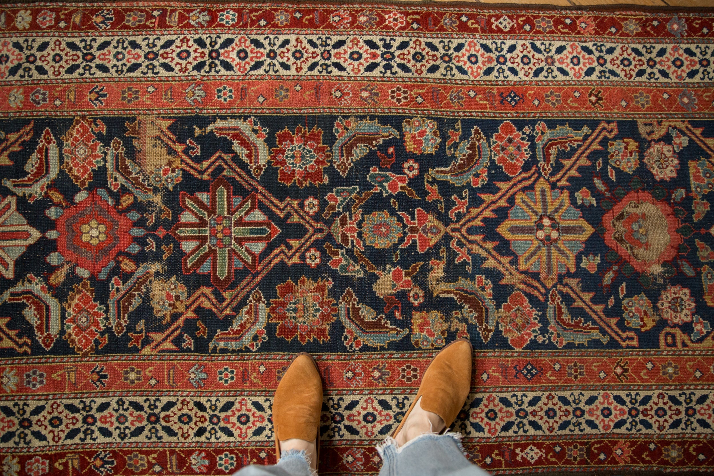 Antique Fine Malayer Rug Runner // ONH Item: ee005013, Image 1