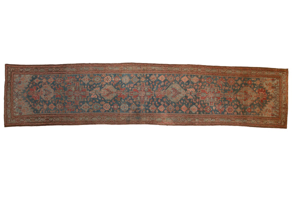 Vintage Distressed Malayer Rug Runner // ONH Item: ee005022