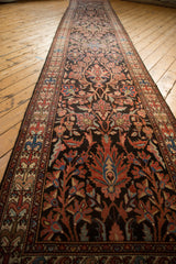 3.5x18.5 Vintage Malayer Rug Runner