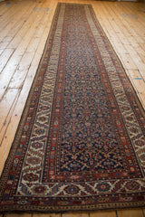 3.5x15.5 Antique Fine Malayer Rug Runner