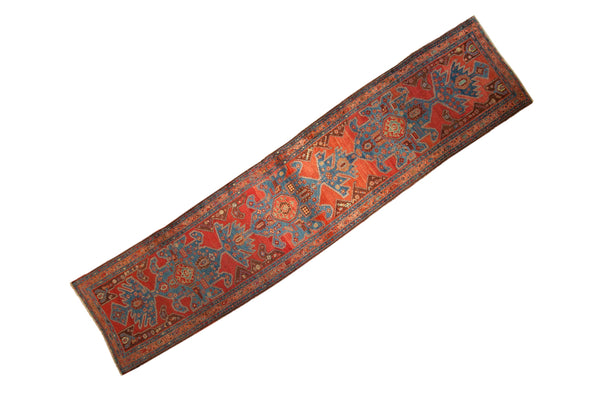 Antique Heriz Rug Runner // ONH Item: ee005029