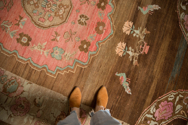 7.5x12.5 Vintage Distressed Oushak Carpet