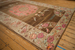 7.5x12.5 Vintage Distressed Oushak Carpet