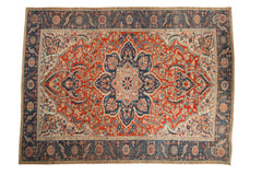 9x12 Vintage Distressed Ahar Carpet