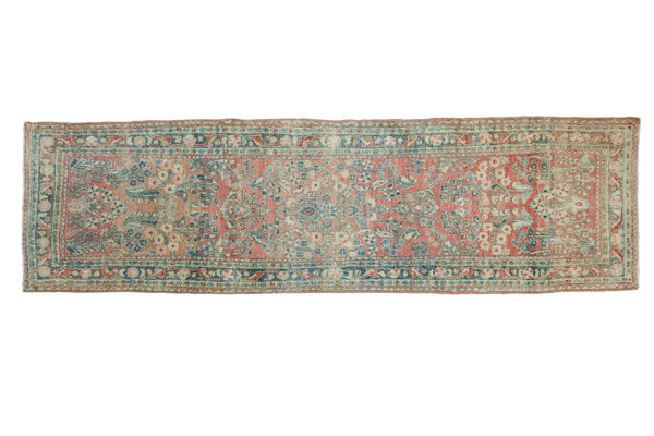 Vintage Distressed Sarouk Rug Runner // ONH Item: ee005074