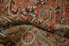 7x9.5 Vintage Distressed Heriz Carpet