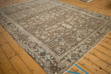 Angled view of the geometric Turtle Samovar border in brown, beige, and powder blue tones.
