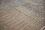 Textured low pile and visible knot heads on a hand-knotted Pakistani Moroccan carpet.