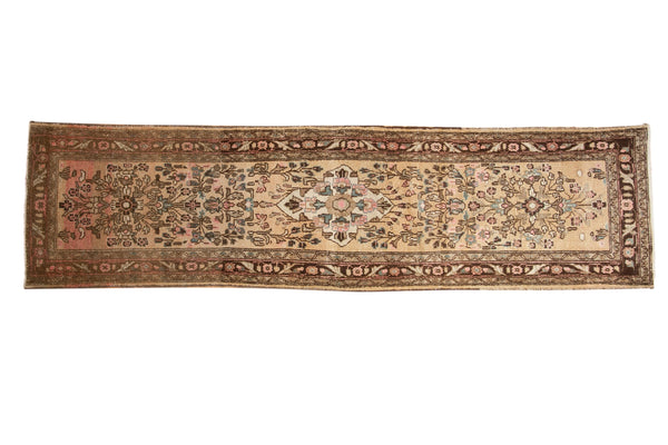 Vintage Distressed Bibikabad Rug Runner // ONH Item: ee005096