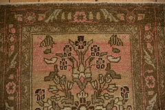 2.5x10.5 Vintage Distressed Bibikabad Rug Runner