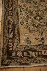 2.5x10.5 Vintage Distressed Bibikabad Rug Runner