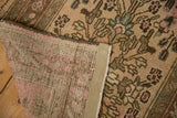 Hand-knotted foundation and restored side cord of a vintage Persian Bibikabad rug runner.