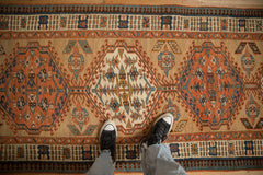 3.5x11 Antique Serab Rug Runner