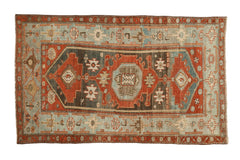 4x6.5 Vintage Distressed Malayer Rug