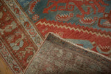 The hand-knotted back and secured side cord of a vintage Persian Hamadan rug.