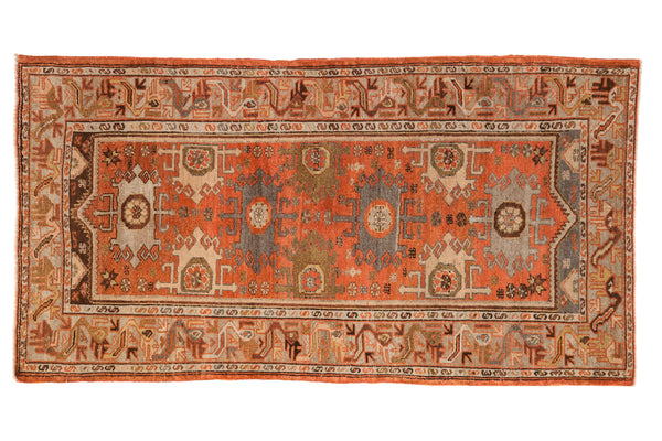 Vintage Distressed Malayer Rug Runner // ONH Item: ee005120
