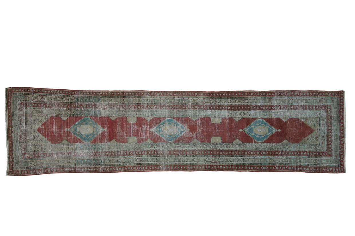 Antique Distressed Serbend Rug Runner // ONH Item: ee005132