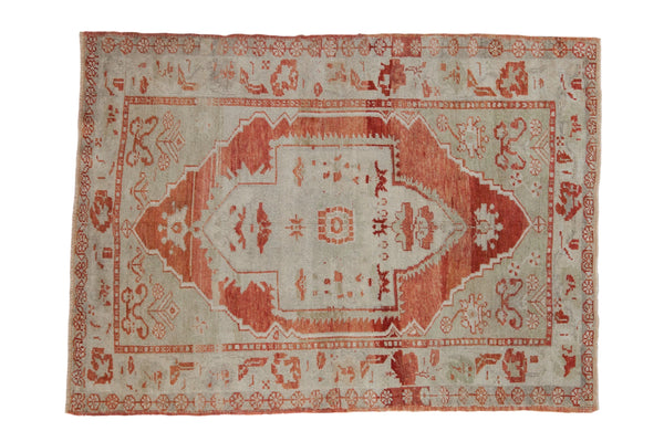 Vintage Distressed Oushak Square Rug // ONH Item: ee005149