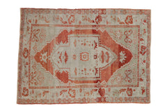 3.5x4.5 Vintage Distressed Oushak Square Rug