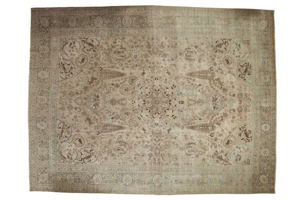 Vintage Distressed Tabriz Carpet // ONH Item: ee005164