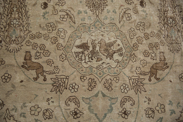 Vintage Distressed Tabriz Carpet // ONH Item: ee005164, Image 7