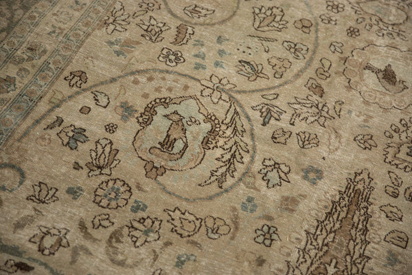 Vintage Distressed Tabriz Carpet // ONH Item: ee005164, Image 8