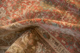 Tactile, short pile with a distressed patina on a vintage Persian Bijar carpet.