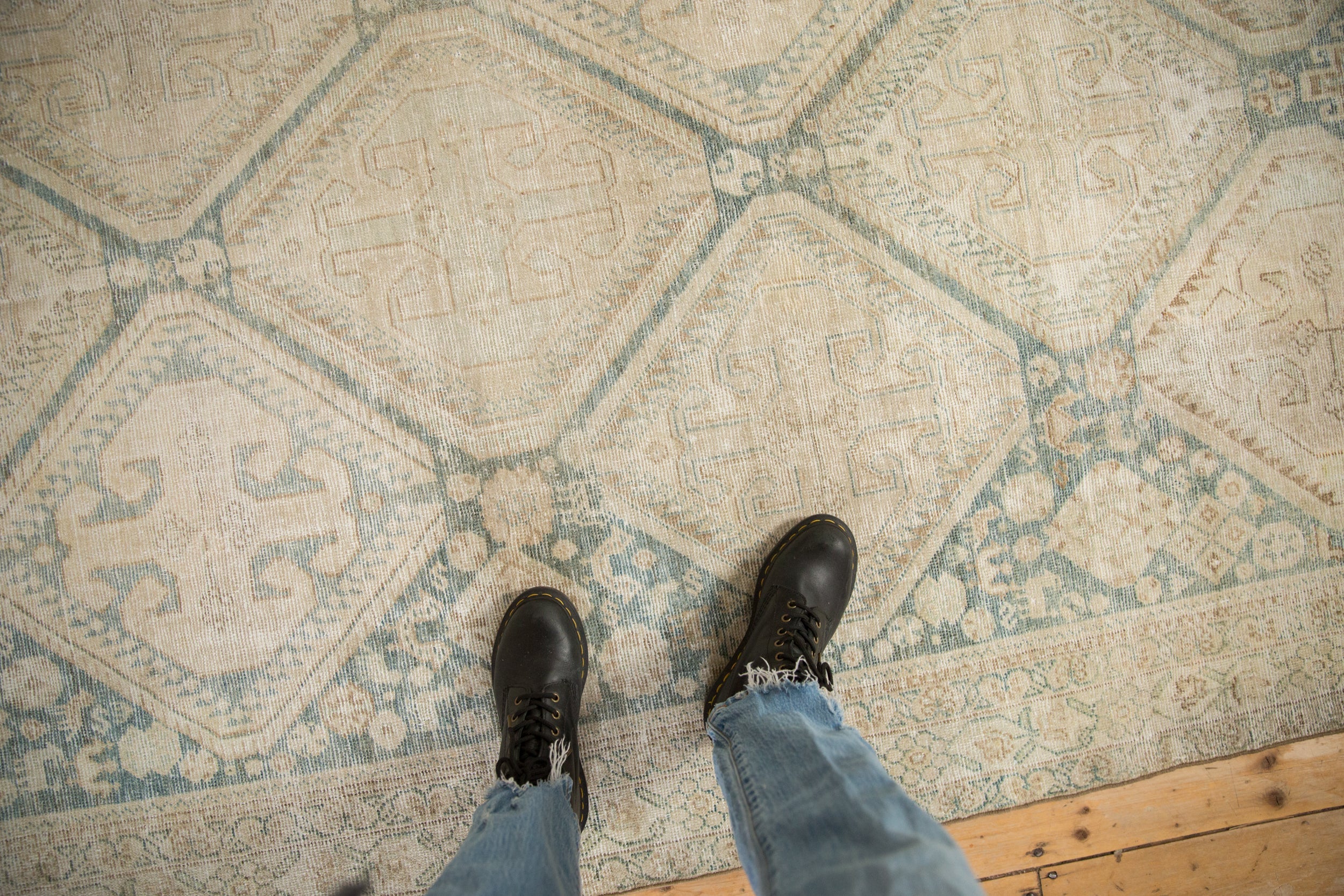 Vintage Distressed Hamadan Rug Runner // ONH Item: ee005167, Image 1