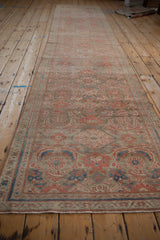 3x13 Vintage Distressed Hamadan Rug Runner