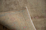 Hand-knotted foundation and secured side cord selvage on a vintage Persian Bijar runner.