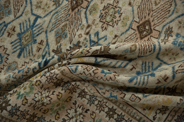 Vintage Distressed Tabriz Square Rug // ONH Item: ee005181, Image 6