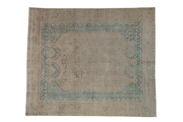 Vintage Distressed Afshar Square Rug // ONH Item: ee005184